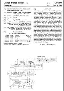 Videobrain Video Hardware Patent (US 4232374)
